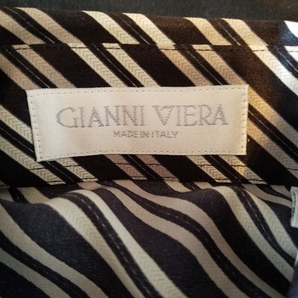 Rare Gianni Viera Italian Silk Shirt 